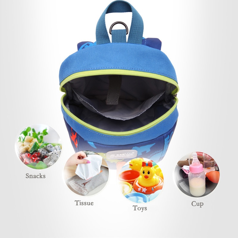 SUNVENO-sac à dos harnais pour bébé | Joli sac à dos de laisse de dessin animé pour tout-petits, sac à dos de sécurité Anti-perte sangle de marcheur dinosaure