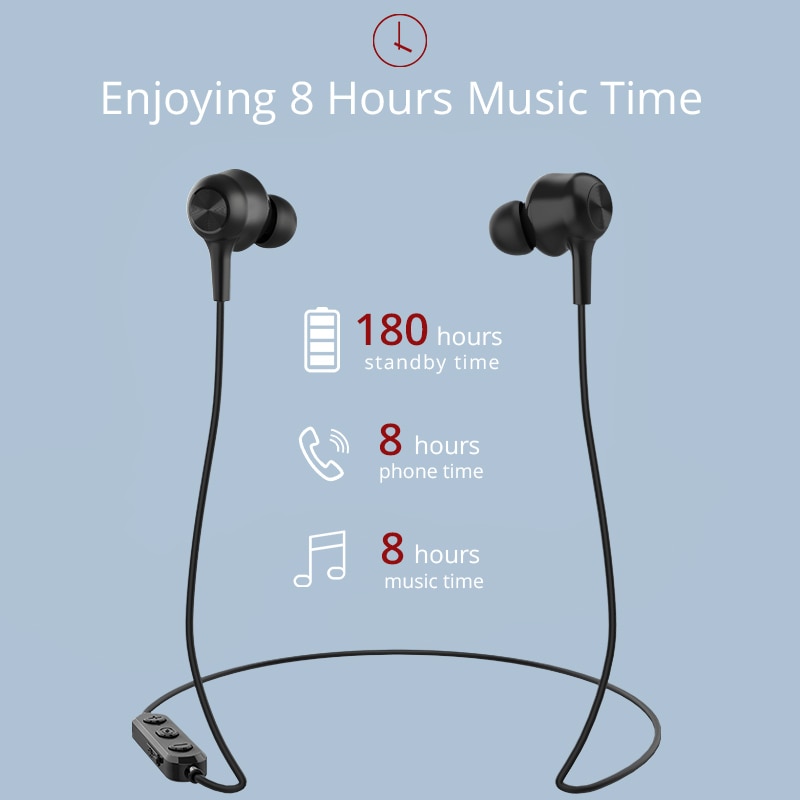 Langsdom  l17 draadloze hoofdtelefoon bluetooth 5.0 oortelefoon voor telefoon iphone headset magneet oordopje met microfoon stereo bluetooth oortelefoon