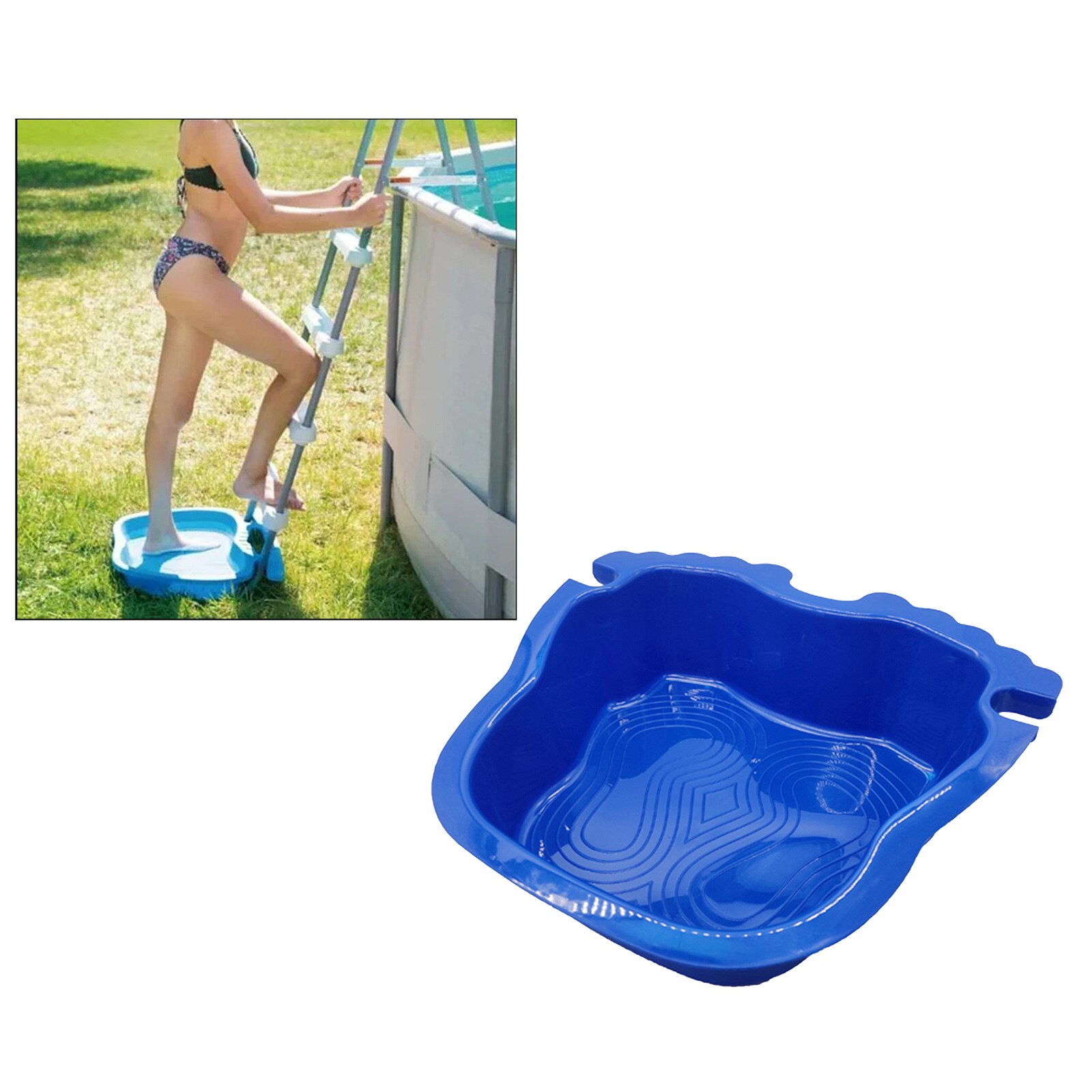 Plateau de bain de pieds pour piscine, Spa, bassin de trempage pour les pieds dans et hors sol