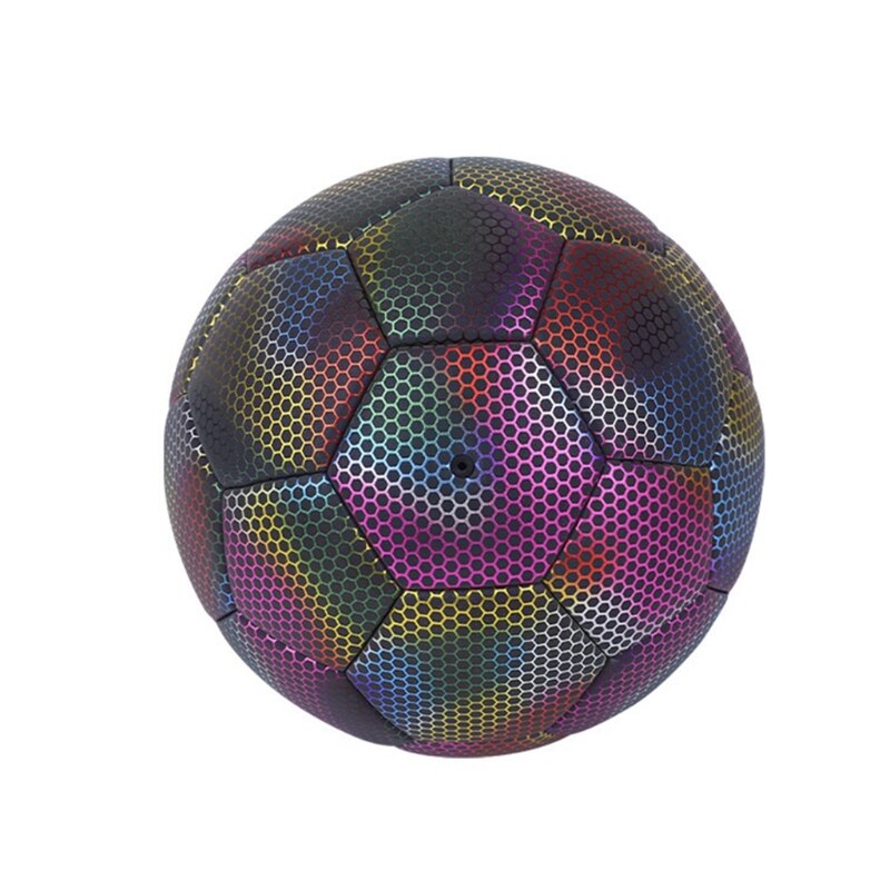 Reflective Soccer Ball Luminous Night Glow in the Dark Football Student Teenager Team Training Noctilucent Ball Size 4/5: 5 ball