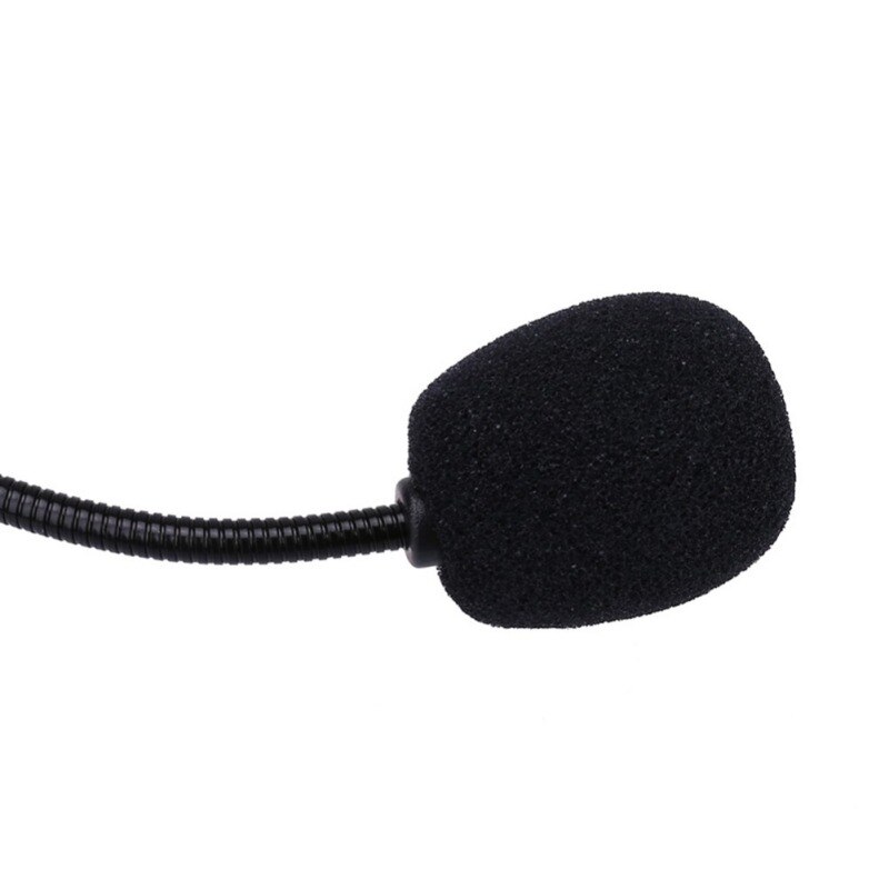 Wired Mic Boom Condenser Headset Microphone Flexible Wired 3.5mm Jack Mic For Loudspeaker