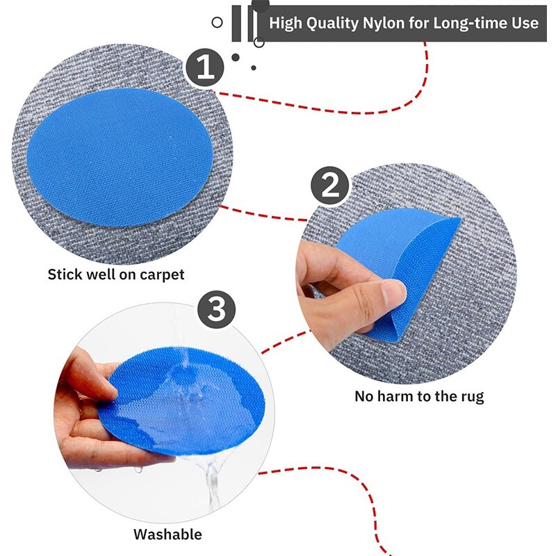 Sit Spots for Classroom - 4 Inch Poly Spot Dot Floor Carpet Markers Flexible Seating for Kids Social Distancing -30 Pcs