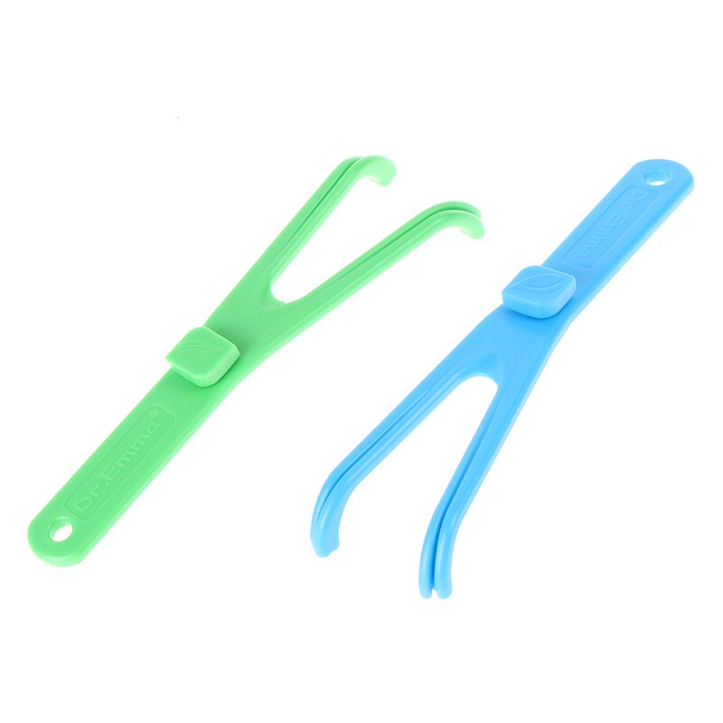Grønn/blå y form tanntrådholder tanntråd interdental renere tannplukkingsenhet