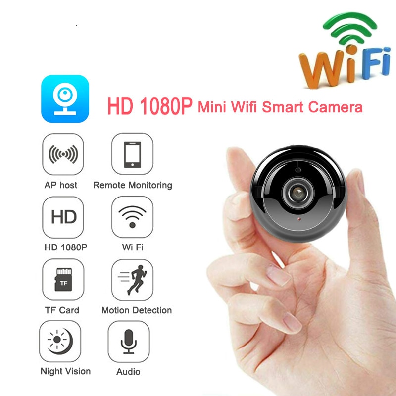 Draadloze Mini Ip Camera 1080P Hd Ir Nachtzicht Micro Camera Home Security Surveillance Wifi Babyfoon Camera