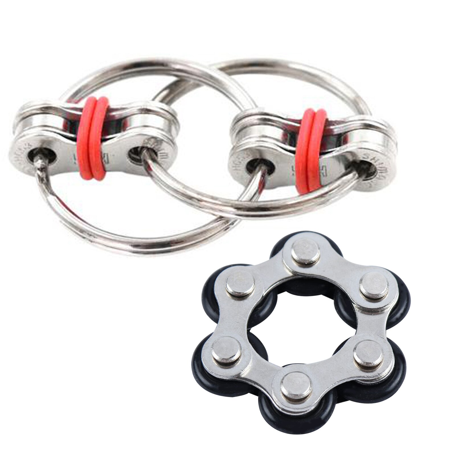 Flippy Chain Fidget Toy allevia lo Stress riduce ansia giocattolo autismo giocattolo leggero decompressione catena bicicletta