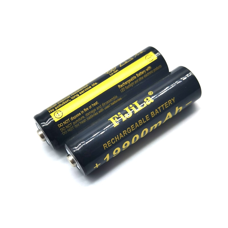 FiJiLa Original 19900mAh 3.7V 18650 Lithium ion batteries Rechargeable Battery For Flashlight Torch