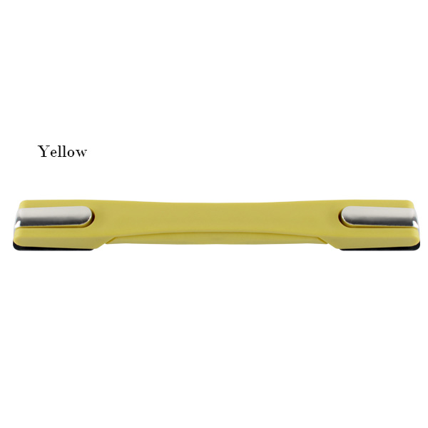 Asa de repuesto para maleta de 22,5 cm, piezas de equipaje de aluminio, correa de transporte de goma, accesorios para carrito, mano telescópica Universal: Dorado claro