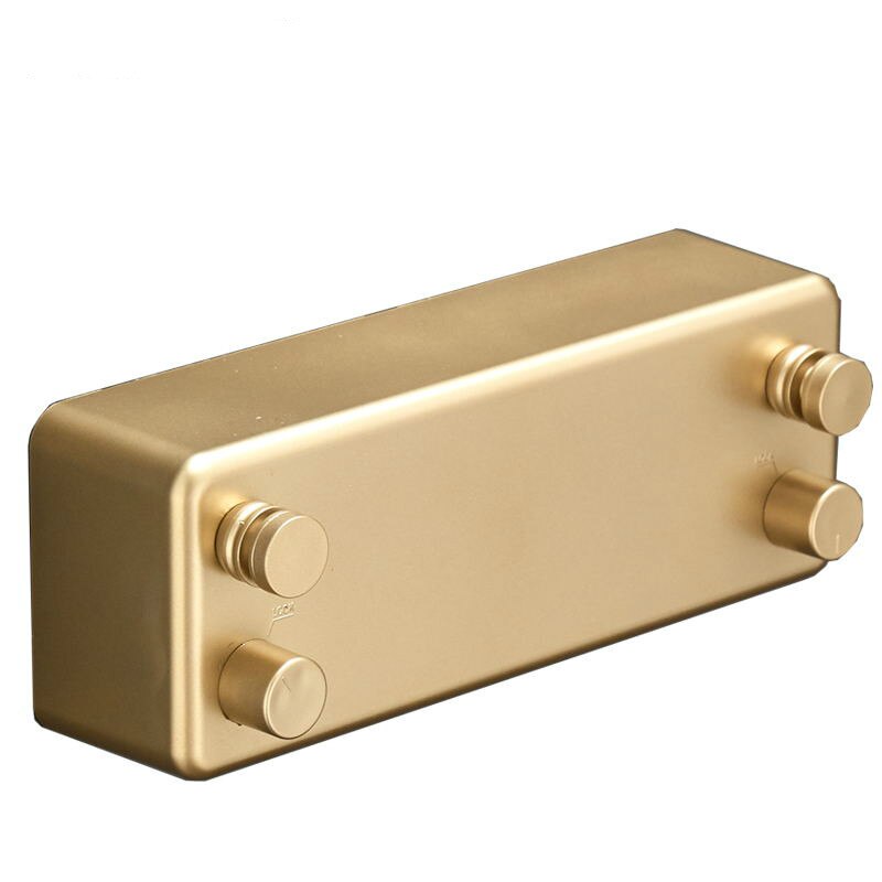 Dubbele Rij Waslijn Wandmontage Intrekbare Wasdroger Staal Touw Muur Hanger Wasgoed Droger Indoor Kleding Lijn MJ1104: gold-A