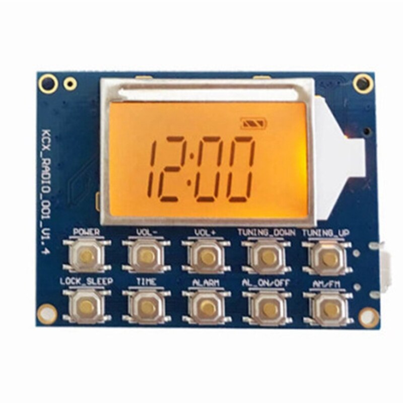 Fm Mw Sw Wireless Radio Receiver Module Dc 3.7V Klok Alarm 2W Stereo Dual Channel