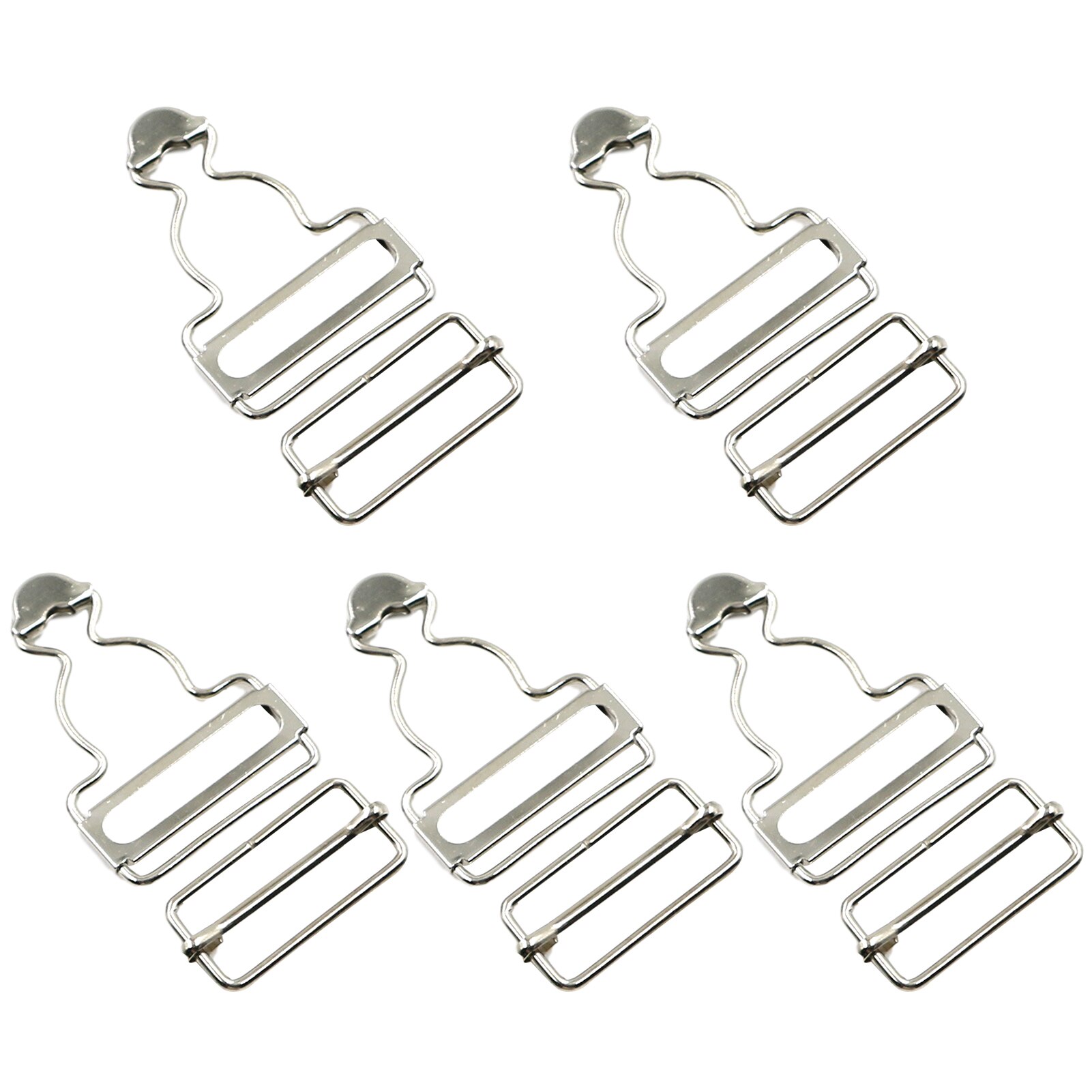 Strap Fastener Rivets Clothes Dungaree Metal Button Jeans Brace Clips Gourd Mini Overalls Suspenders Buckle Denim Pants Bib