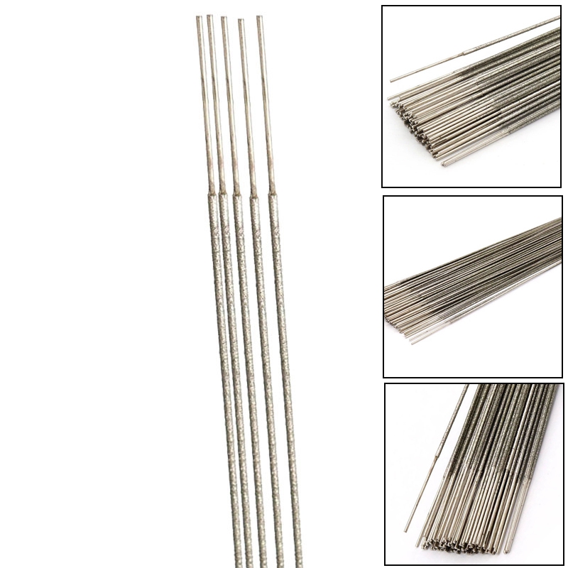 Retail 5Pcs 400Mm Diamond Wire Saw Blade, Saw Rods For Cutting Jade Metal Ceramic Resin Jewelry Hand Tools