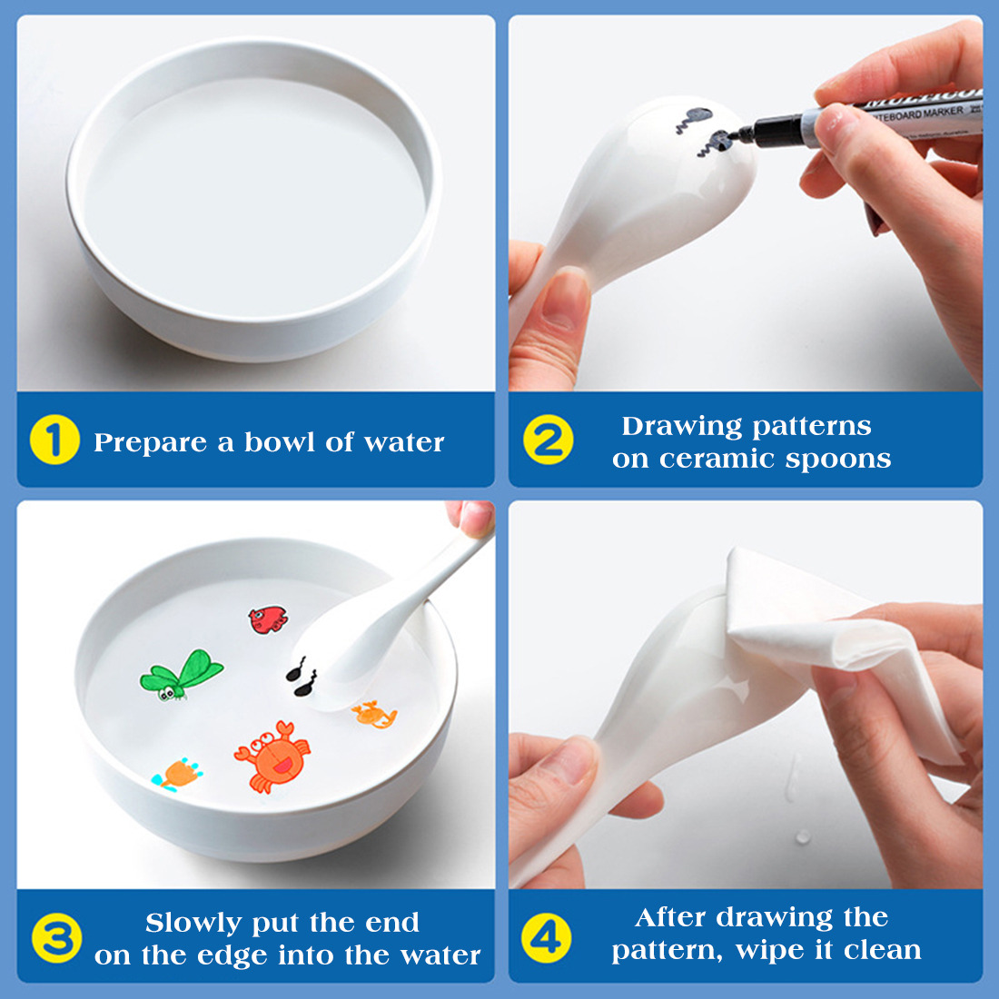 8/12 couleurs magique eau flottant étudiant peinture brosse tableau blanc marqueurs stylo Suspension enfants éducatif peinture stylo