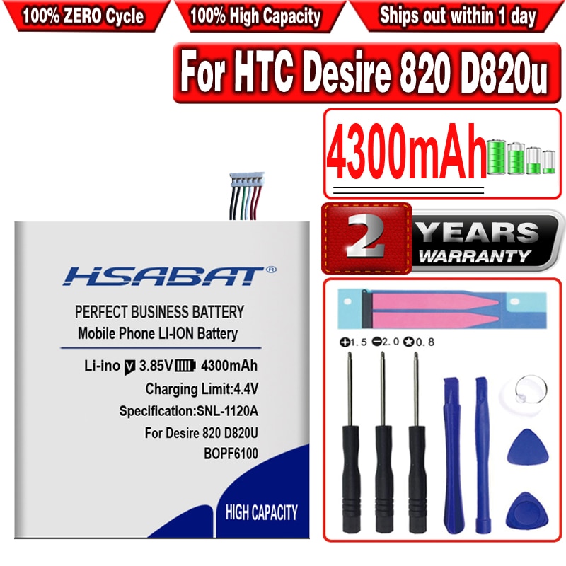 Hsabat BOPF6100 4300 Mah Batterij Voor Htc Desire 820 D820u 820Q D820t D826 826T 826W