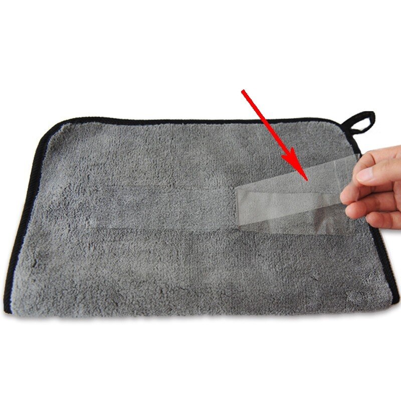Toalla de limpieza de microfibra, paño de secado suave y grueso, toallas para lavar el cuerpo del coche, trapos limpios de doble capa, 30/40/60cm