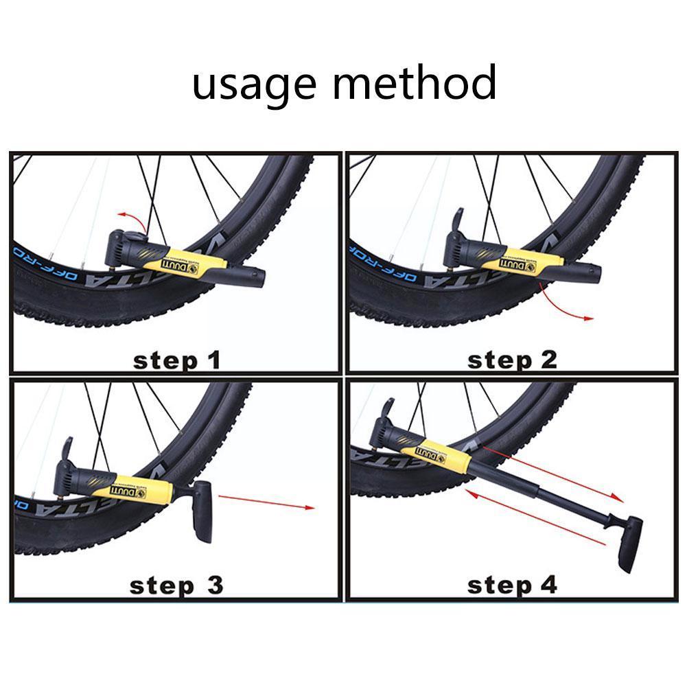 Bicycle Pump Mini Portable Multifunctional Tire Air Bike Mouth Inflator Plastic Cycling Ball Pump Tire Mtb Tyre High-streng T2u8