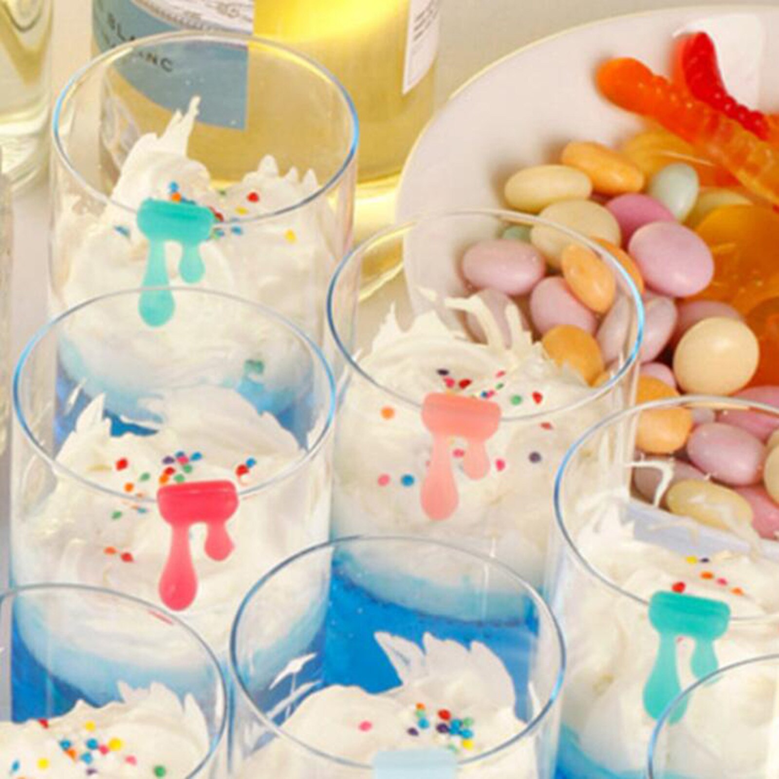 3# Silicone Pineapple Water Wine Glass Mark Wine Glass Recognizer Party Wine Glass Drink Identification Marker