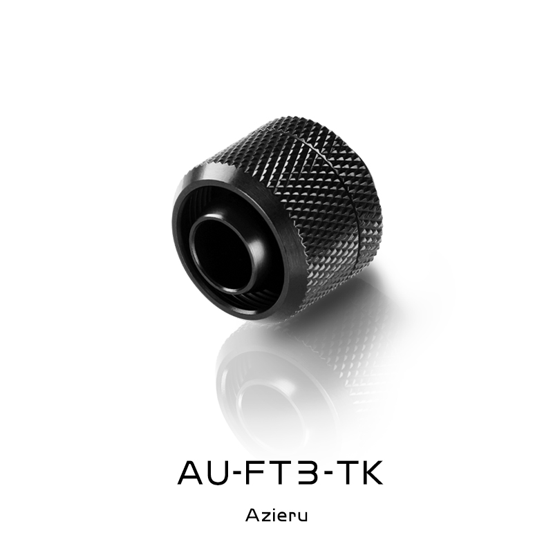 4PCS Azieru 10X16mm Soft Tube Connector For PVC/PE Flexible Tubing PC Water Cooling Fitting Silver / Black AU-FT3-TK: black 4pcs