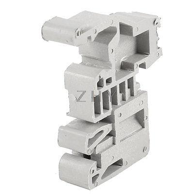 E-UK Contact 35 Mm Din Rail End Klem Terminal Blok Grijs