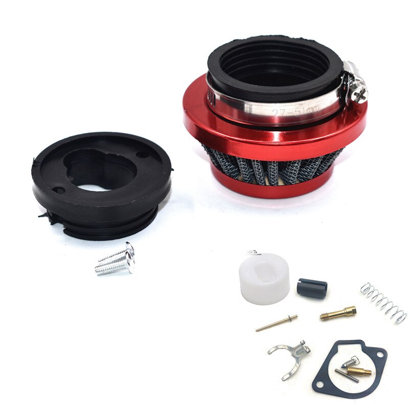 Air Filter 2 stroke for Pocket Bike 47cc 49cc engine carb carburetor Mini Quad ATV Dirt Bike MiniMoto Go Kart Buggy: L