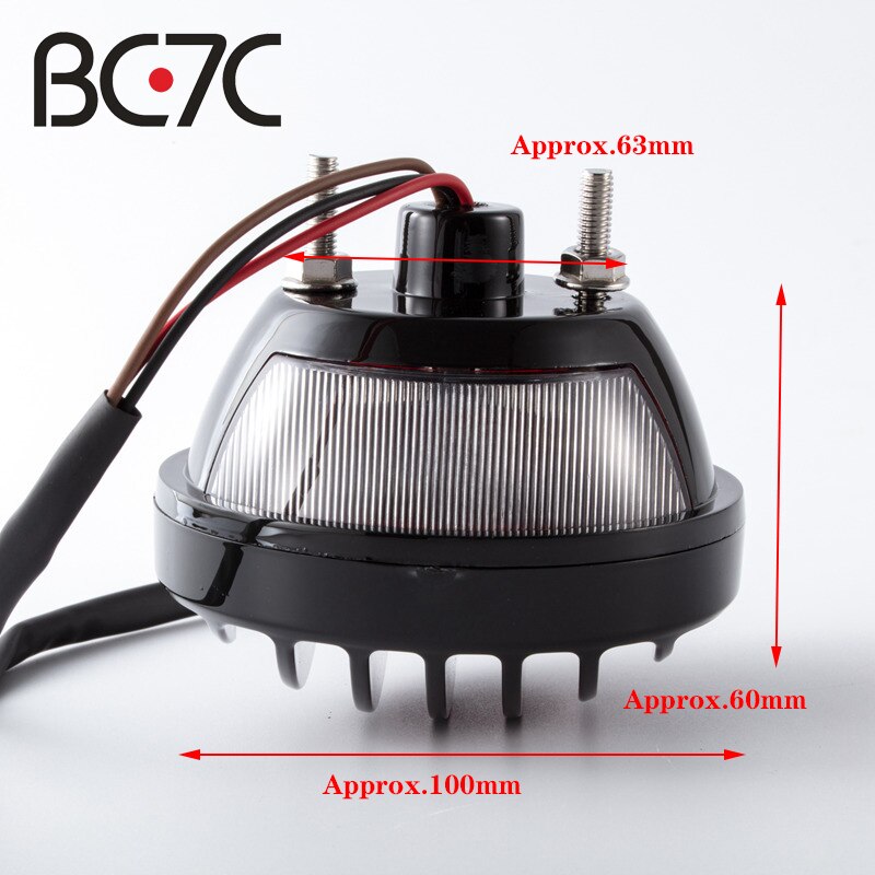 Motorfiets Accessoires Zwarte Ronde Grill Retro Rem Achterlicht Kentekenverlichting Voor Suzuki Harley Bobber Chopper Custom