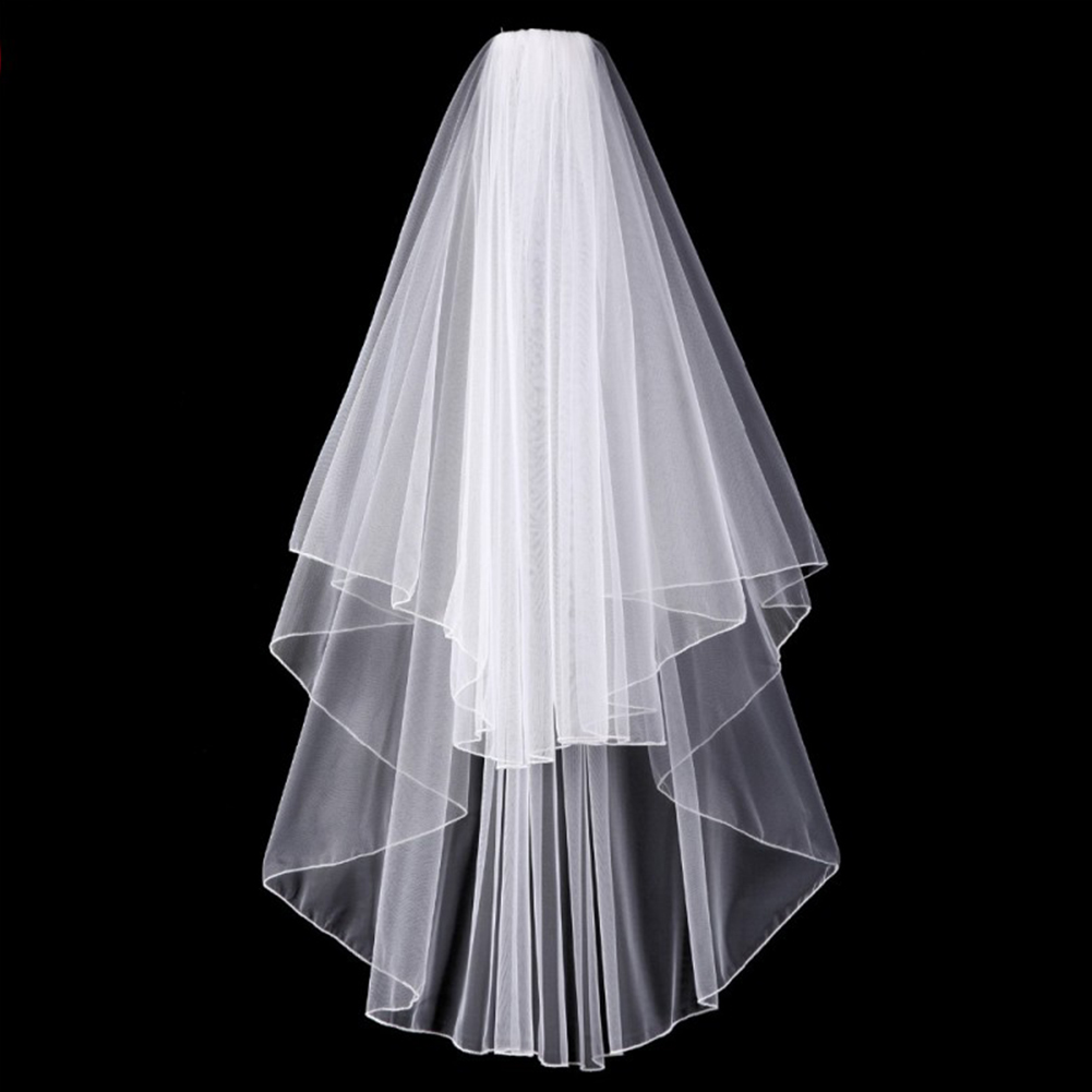 Short Ivory White Bridal Veils Wedding Veil With Comb Veu De Noiva Curto Wedding Accessories For Bride