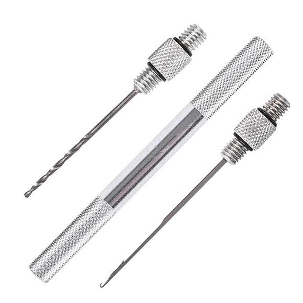 Fishing Tackle Tool Accessories 3 in 1 Combo Set Aluminum Alloy Carp Fishing Rigging Bait Needle Tool Fish Drill Outdoor