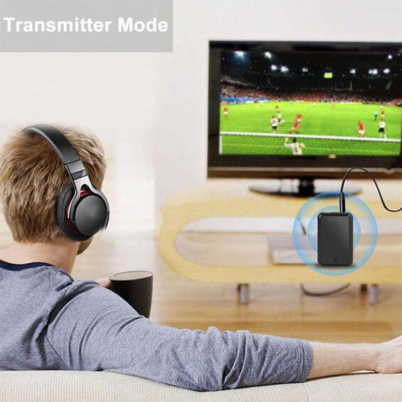 August MR270 Trasmettitore Bluetooth V4.1 AptX Low Latency Per TV, Collegamento A 2 Dispositivi, Ingresso Ottico E 3.5 Mm