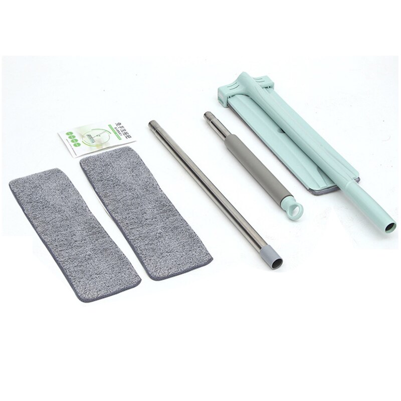 Magic Self Wringing Mop, 360°Spin Microfiber Flat Mop for Laminate, Hardwood, Wood Floor Cleaning - dust,wet and dry Squeeze mop: mop 2pcs pad