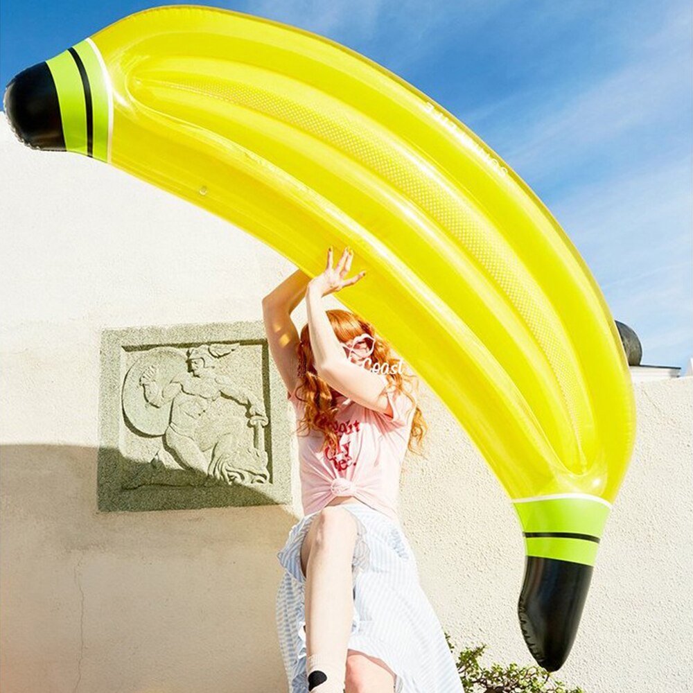 JIAINF 180cm Banana Erwachsene Pool Schwimm Reihe Männer Und Frauen PVC Wasser Runden Sport Strand Aufblasbare Schwimm Reihe Wasser matratze