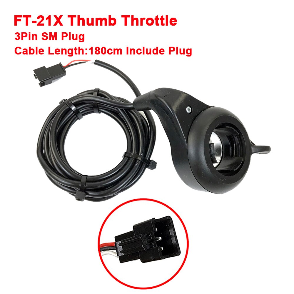 Wuxing FT-21X/130X/108X/20X/76X eBike Thumb/Twist Throttle For Left and Right Hand Accelerator 12V/24V/36V/48V/60V/72V: FT-21X SM