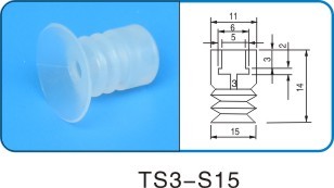Pneumatische zuignap van wit en groen siliconen BT-3/5/7/9/10/15/16