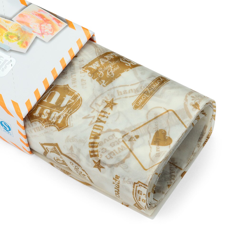 50 teile/satz Lebensmittel Verpackung Elch Wachs Papier Wasserdichte Verpackung Kuchen Macaron Pergament Backen Blatt wickeln Küche Zubehör: Farbe  1