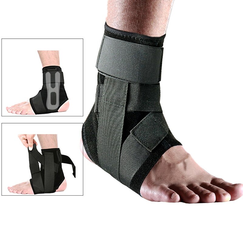 Enkelbrace Ondersteuning Sport Verstelbare Enkelbandjes Voet Stabilizer Orthese Voetbal Compressie Fasciitis Plantaris Enkel Ondersteuning