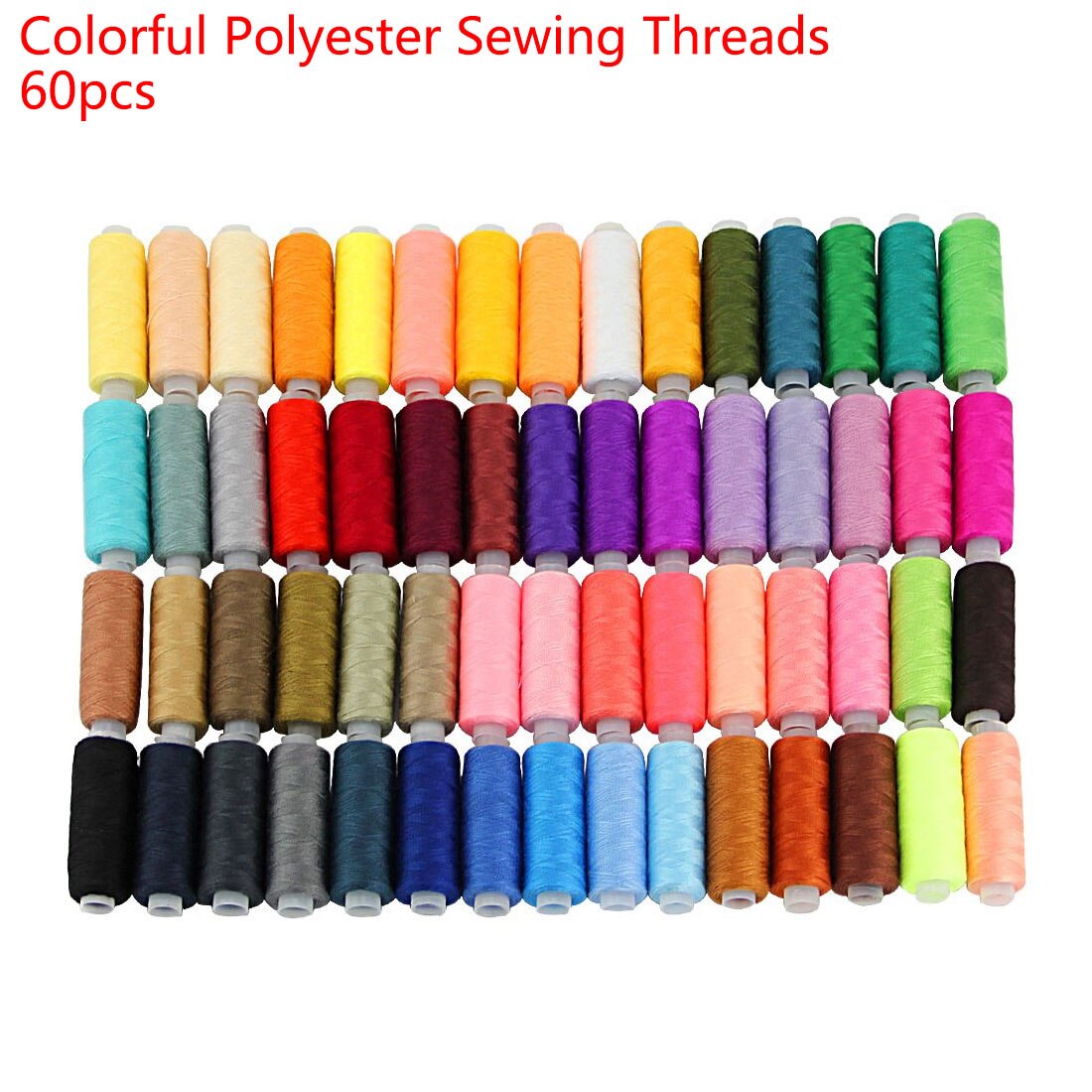 250 Yards Machine Embroidery Thread 6x1cm Colorful 60pcs DIY Sewing Thread Kit Thread Sewing Supplies Hand Sewing Machine Sewing: Default Title