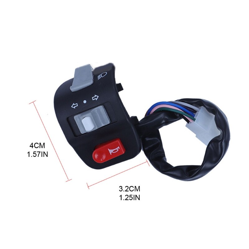 Eenvoudige Installatie Stuur Controller Schakelaar Motor Koplamp Controle Knop Spotlight Aan/Uit Drukknop