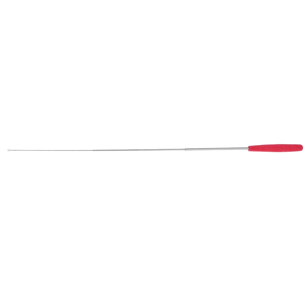Mini portabel teleskop, fiskespö, stång, fickfiskespö, för små fiskar, för husdjur röd