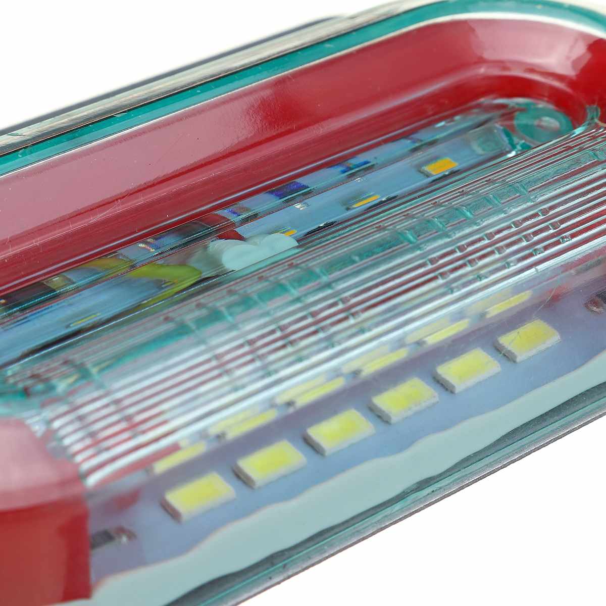 Luz LED dinámica de 24V para coche, indicador lateral de camión, luces externas, indicador de señal, luz trasera, 3 modos, remolque, camión, Rojo