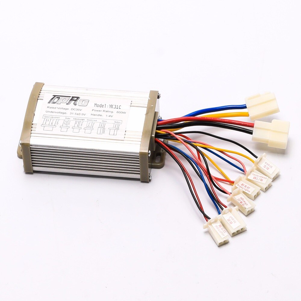 TDPRO-Motor eléctrico con caja de controlador de velocidad cepillado, 24V/36V, 250W/350W/500W/800W, para ATV, GoKart, Quad, Buggy, Pit, EBike, Scooter