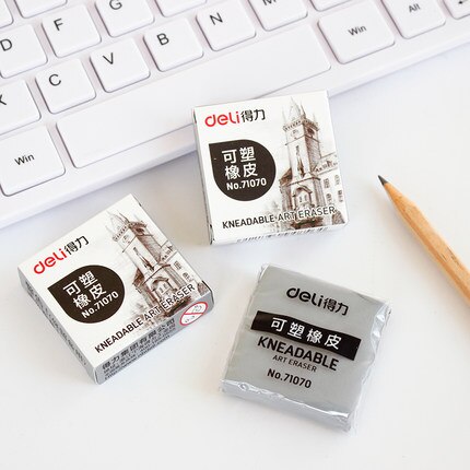 6PCS/Set Kneadable Eraser Pack Art Supplies Sketch Drawing Eraser Soft Kneaded Eraser Pencil Erasers For Kids