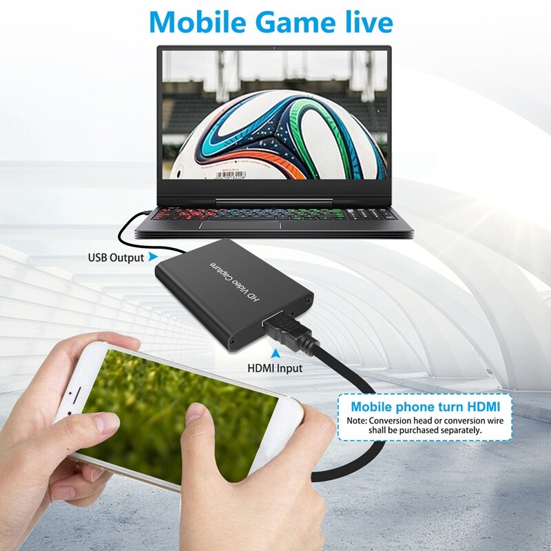 USB Capture Card 1080P HD Video Capture Card HDMI Live Recording Video Capture Support 4K Output