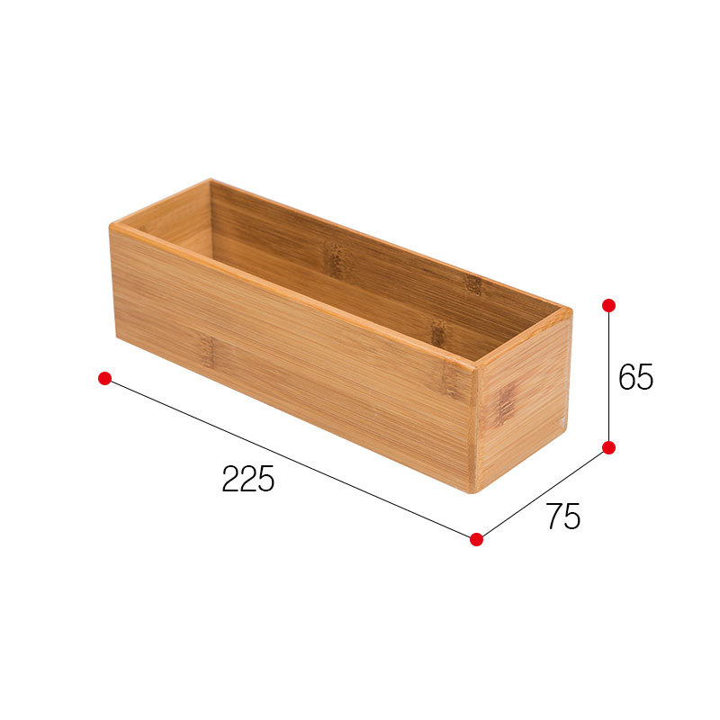 Kitchen Drawer Wooden Storage Organizer Box Cuisine Organisateur Makeup Cabinet Separador Desk Organizer Separation Tiroir: Length225width75ml