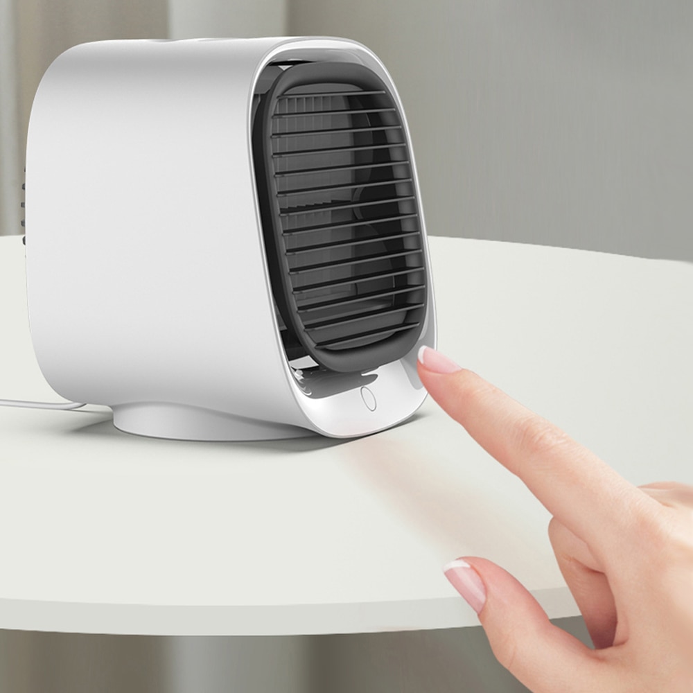 Plzdf Draagbare Ventilator Mini Airco Ventilator Luchtbevochtigers Air Cooler Fans Usb Koeler Tafel Ventilator Voor Office Koel Apparaat