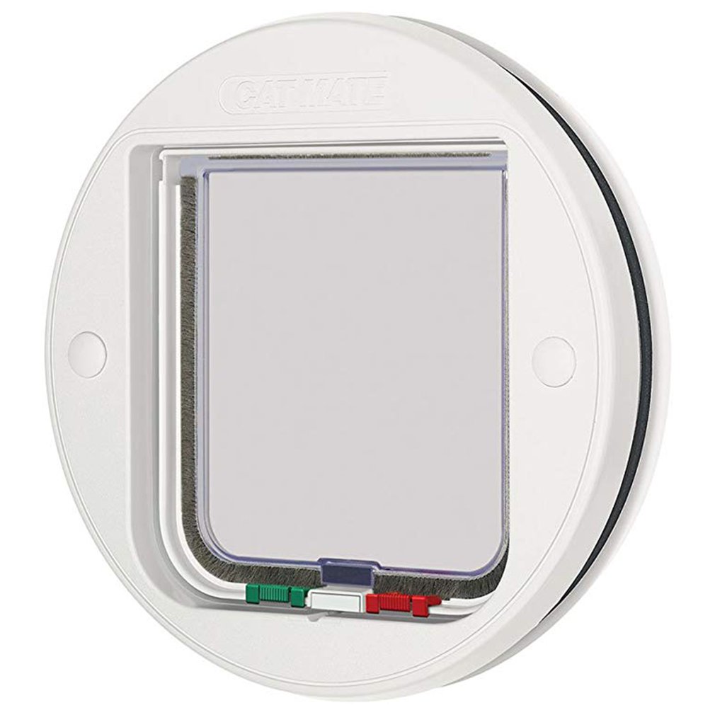 Security Cat Dog Door Control Entrance Exit Pet Door Cat Hole Dog Door Hole Cat Mate 4 Way Locking Glass Fitting Cat Flap