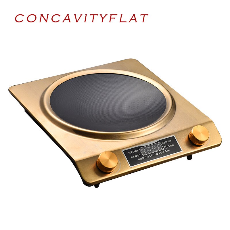 3500W Household Induction Cooker Large Power Concave Induction Cooker Waterproof Electromagnetic Furnace: concavity / AU