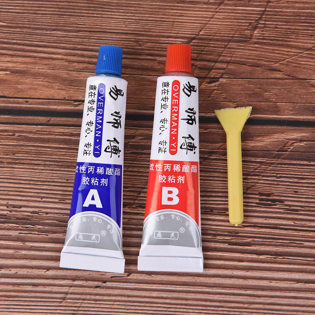 2pcs(A+B) Modified Acrylic Glue Adhesive for Metal Plastic Wood Crystal Glass Jewellery Superior Strength