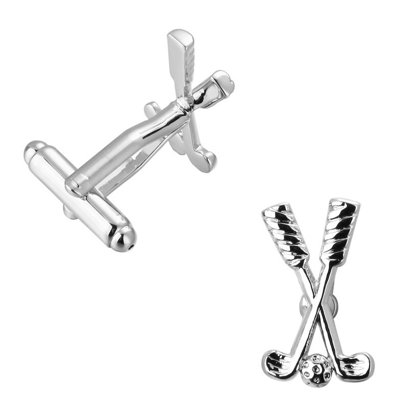 Formale Silber golf Manschettenknopf für Herren Anzüge Tasten Geometrische Hochzeit Manschettenknopf Französisch Bräutigam Hemd Manschette Links