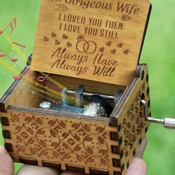 Cottage Garden In Memory Heart So Loved Locket Musical Wood Grain