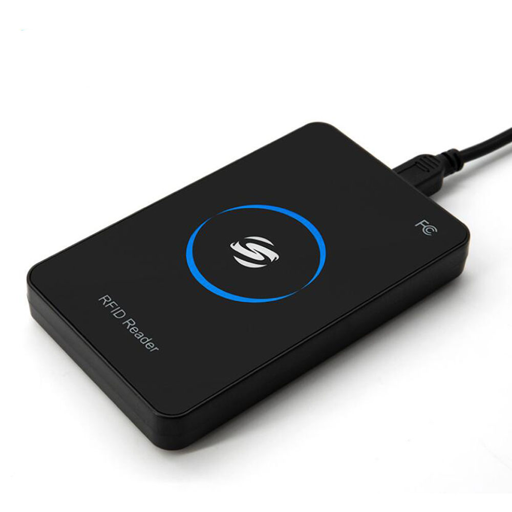 Lector de tarjetas con Sensor de proximidad para sistema de Control de acceso, material de panel acrílico, 125Khz, 13,56 Mhz, RFID, EM4100, USB