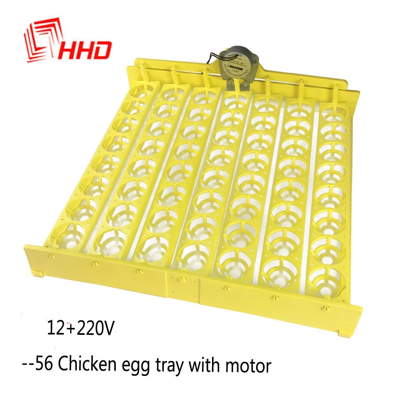 Multifunções 56 bandeja de ovo plástico automático turn egg com motor para YZ8-48 YZ-96A mini chocadeira incubadora peças reposição acessório