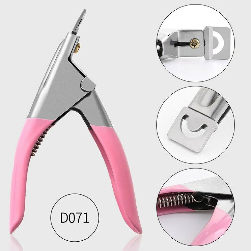 Manicure U-Shaped Tool Word Scissors Acrylic Nail Scissors False Nail Clipper Manicure Tools Clip Tool